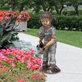 Design Toscano Watering Can Caitlyn Little Gardner Cast Bronze Garden Statue DK262